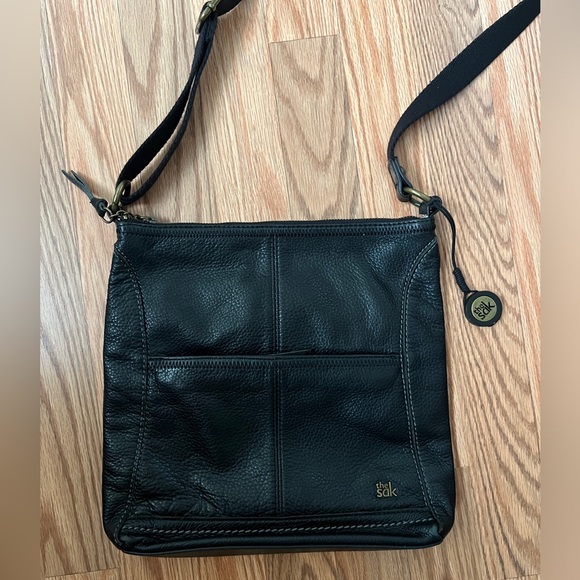 THE SAK Leather Crossbody Purse Black - Picture 3 of 5